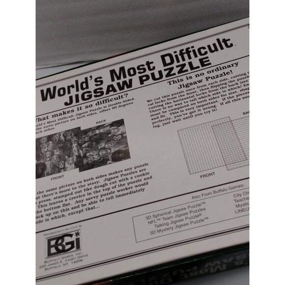 529 piece World's Most Difficult FOOTBALL edtion Jigasw Puzzle- complete!! - Picture 10 of 12